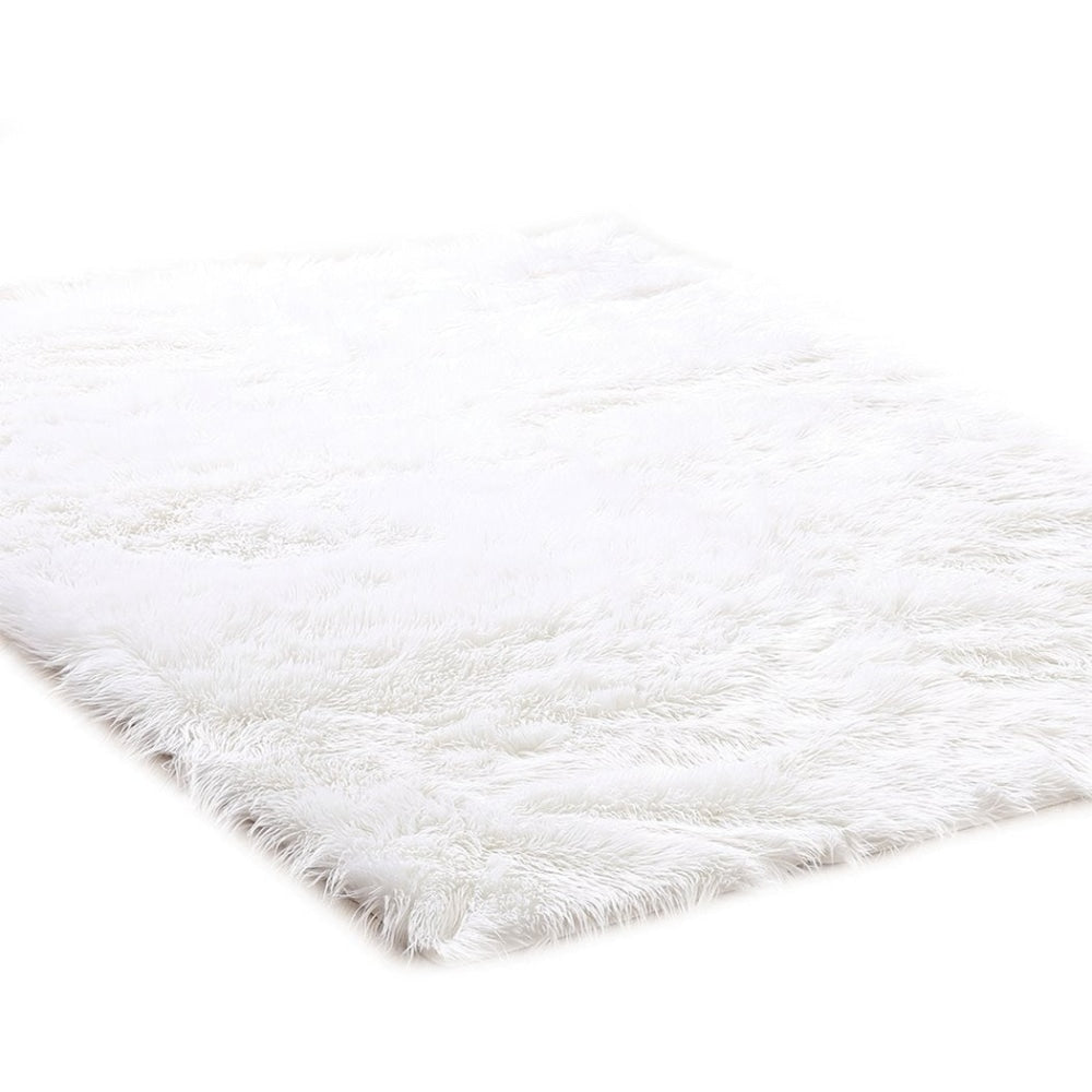 Floor Rugs Sheepskin Shaggy Rug Area Carpet Bedroom Living Room Mat 80X150 White Fast shipping On sale