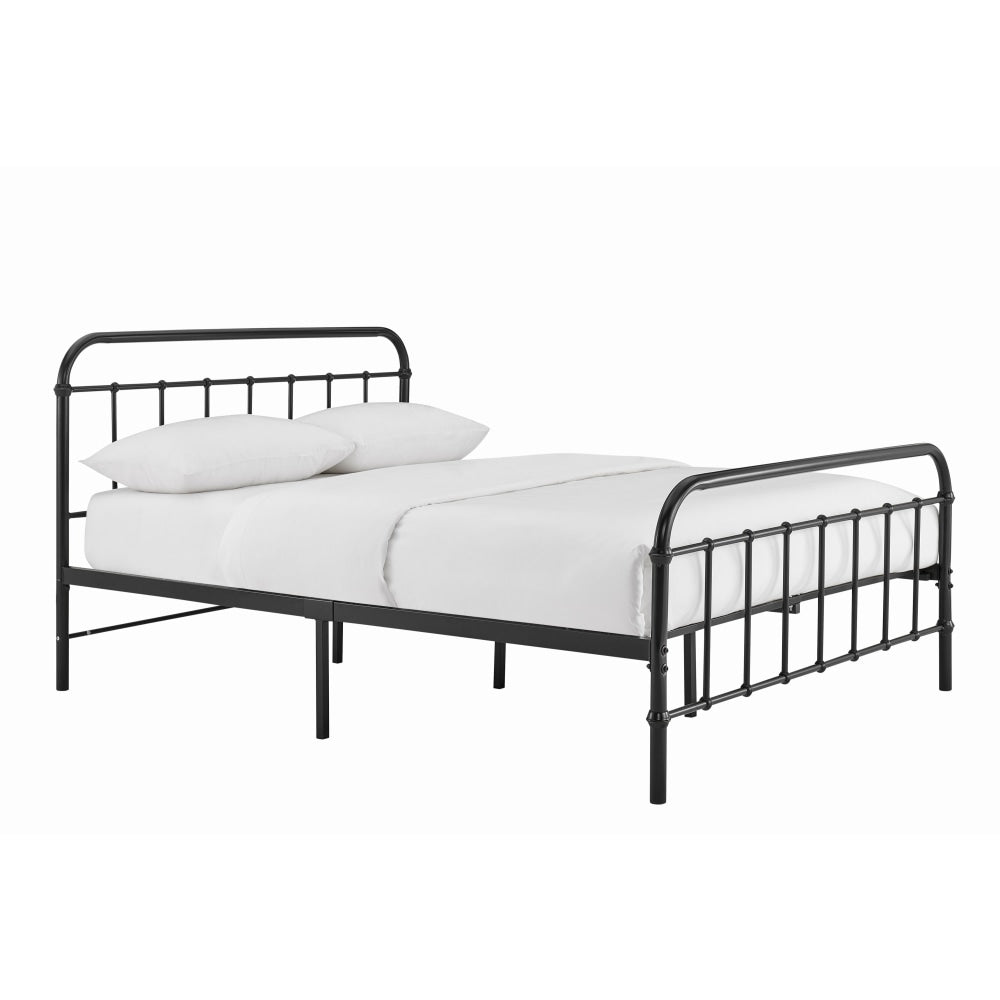 Florence Metal Bed Frame - Black Double / Fast shipping On sale