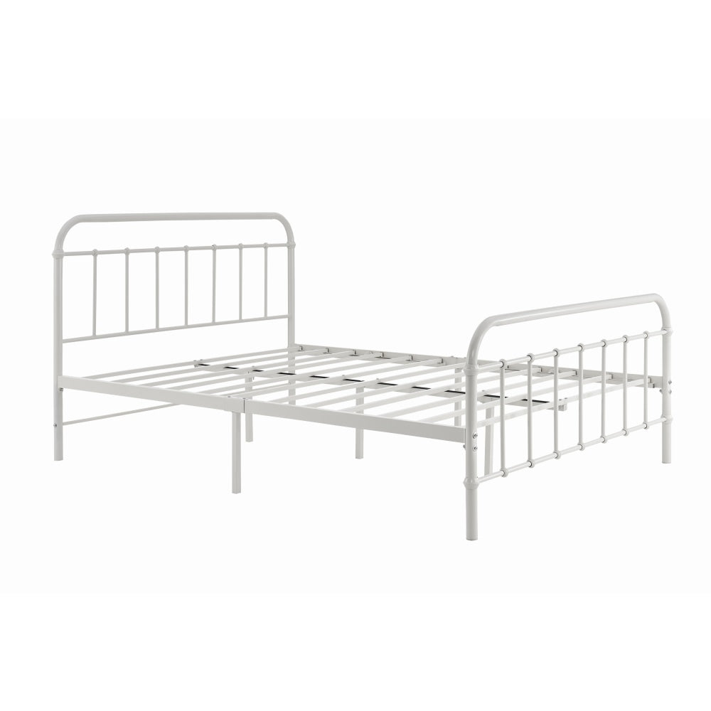 Florence Metal Bed Frame - White King / Fast shipping On sale