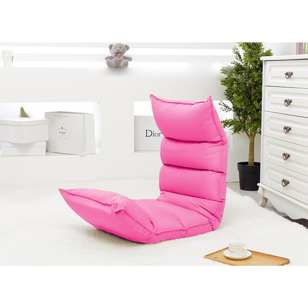 Foldable Tatami Floor Sofa Bed Meditation Lounge Chair Recliner Lazy Couch Pink Fast shipping On sale