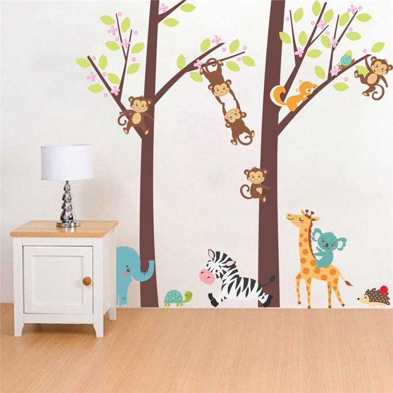Forest Friends Nursery Wall Decal Sticker Decoration Decor Fast shipping On sale