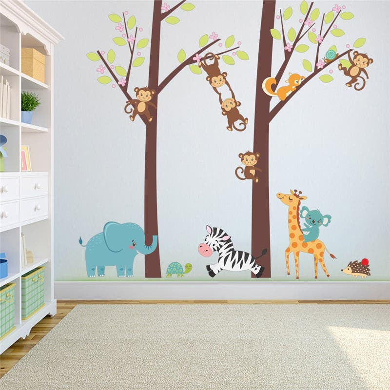 Forest Friends Nursery Wall Decal Sticker Decoration Decor Fast shipping On sale