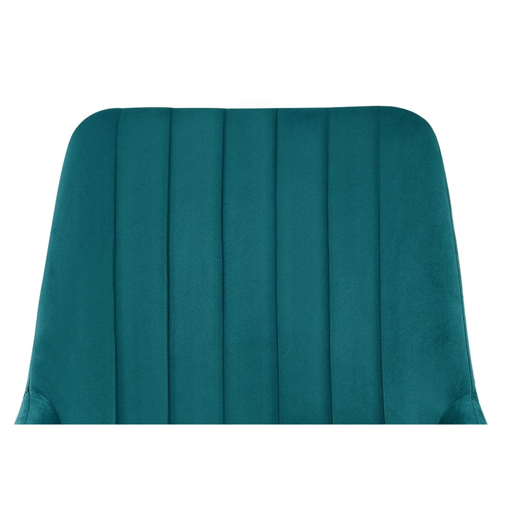 Fremantle Set of 2 Velvet Kitchen Dining Chairs - Emerald Chair Fast shipping On sale