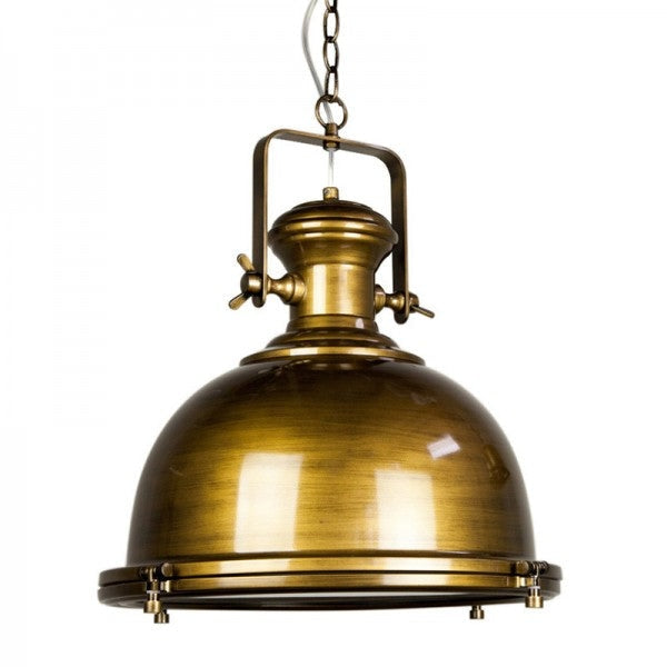 Gandara Classic Pendant Light Lamp industrial Bell Shape Chain Cord 120cm - Antique Brass Fast shipping On sale