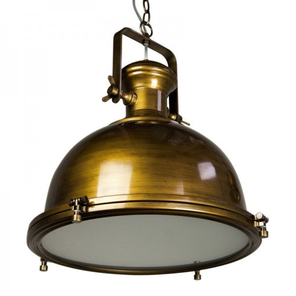 Gandara Classic Pendant Light Lamp industrial Bell Shape Chain Cord 120cm - Antique Brass Fast shipping On sale