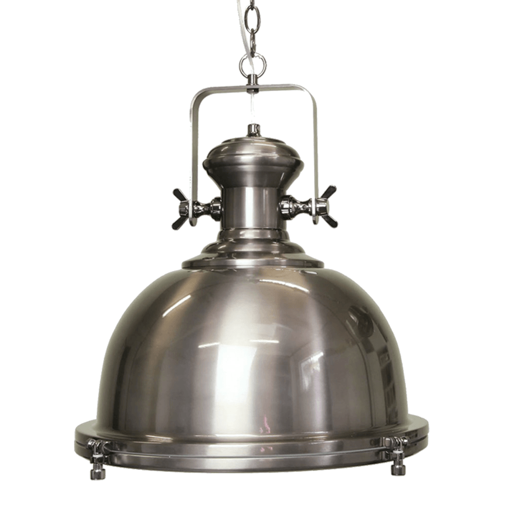 Gandara Classic Pendant Light Lamp industrial Bell Shape Chain Cord 120cm - Antique Silver Fast shipping On sale