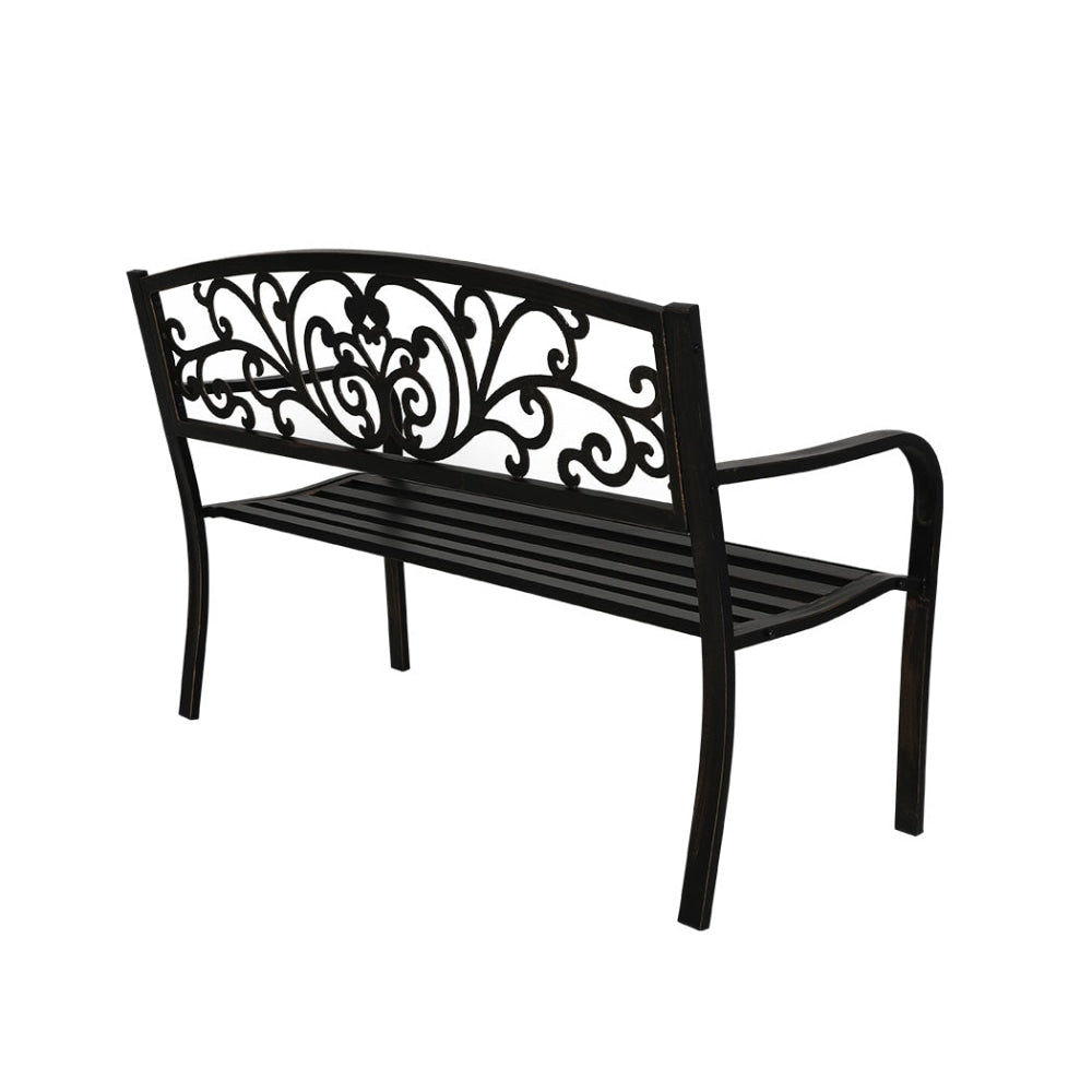 Garden Bench Seat Outdoor Furniture Cast Iron Patio Benches Seats Lounge Chair Fast shipping On sale