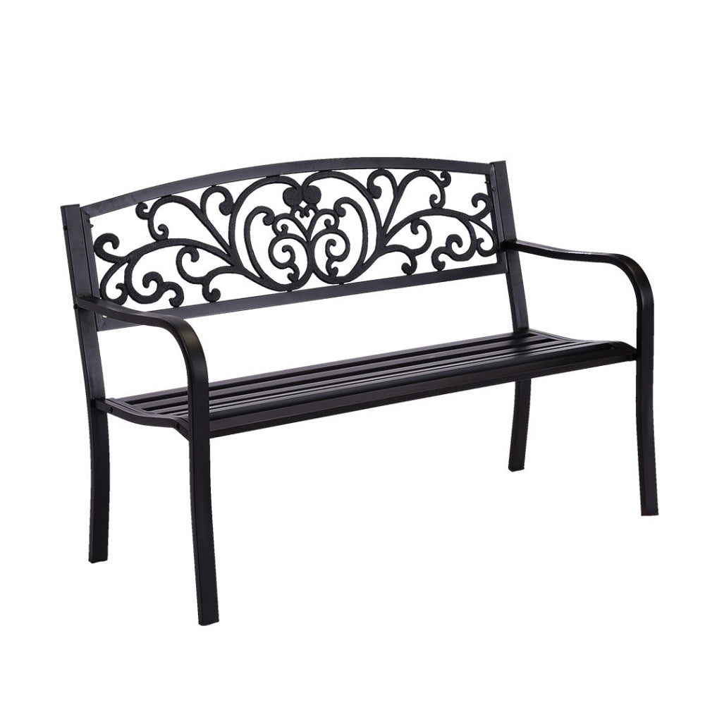 Garden Bench Seat Outdoor Furniture Patio Cast Iron Benches Seats Lounge Chair Fast shipping On sale