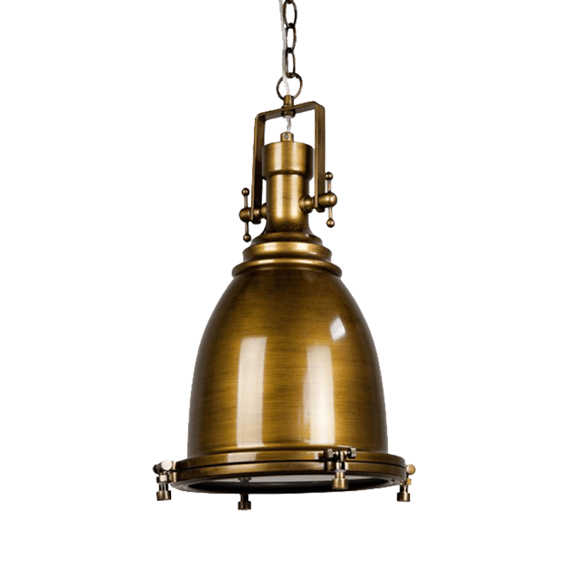 Gelo Classic Vintage Industrial Pendant Light Lamp Chain Cord - Antique Brass Fast shipping On sale