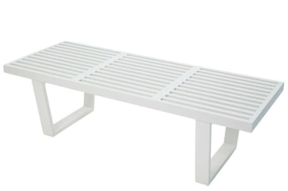 George Nelson Replica Platform Bench 152cm - Off White Fast shipping On sale