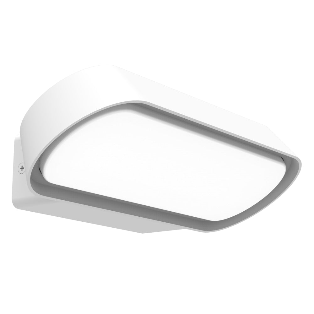 GLANS Wall Light Surface Mounted 13W Rectangular White 3000K IP65 Opal Diffuser Rounded 330Lm Lamp Fast shipping On sale