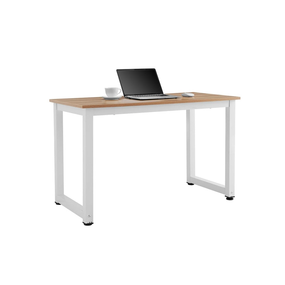 Glasgow Computer Work Task Study Office Desk - Walnut/White White Fast shipping On sale