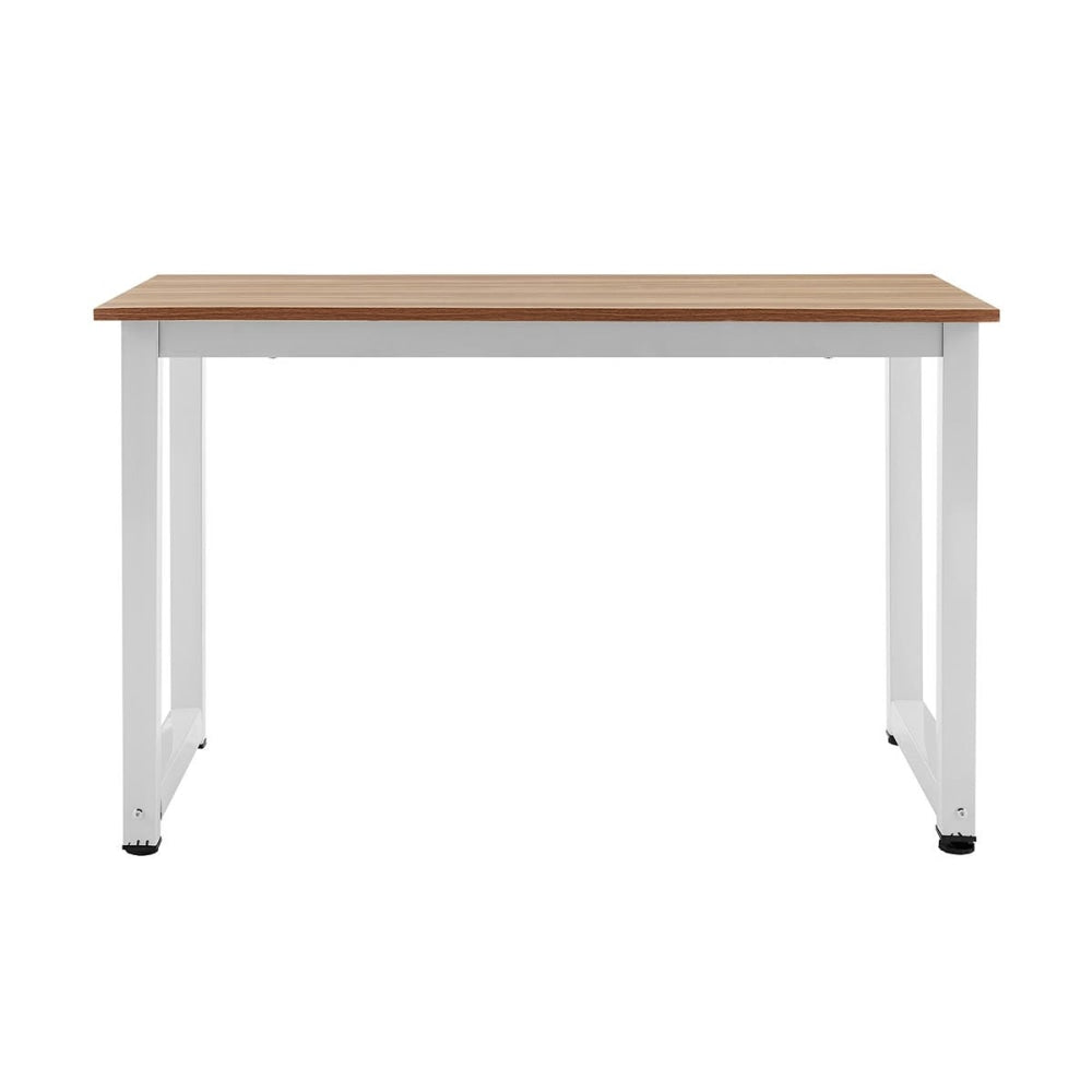 Glasgow Computer Work Task Study Office Desk - Walnut/White White Fast shipping On sale