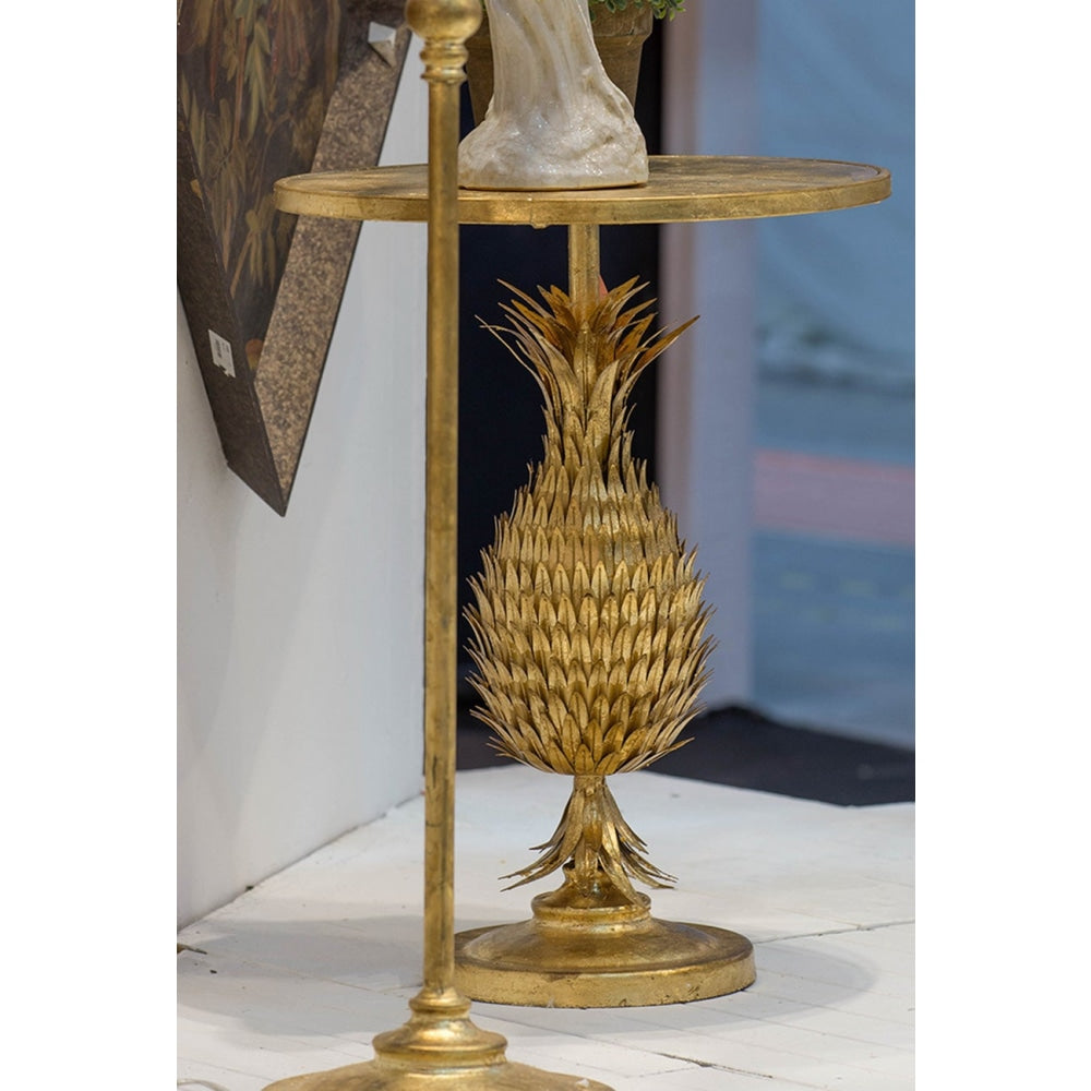 Golden Pineapple Metal Round Side Table 51cm Fast shipping On sale