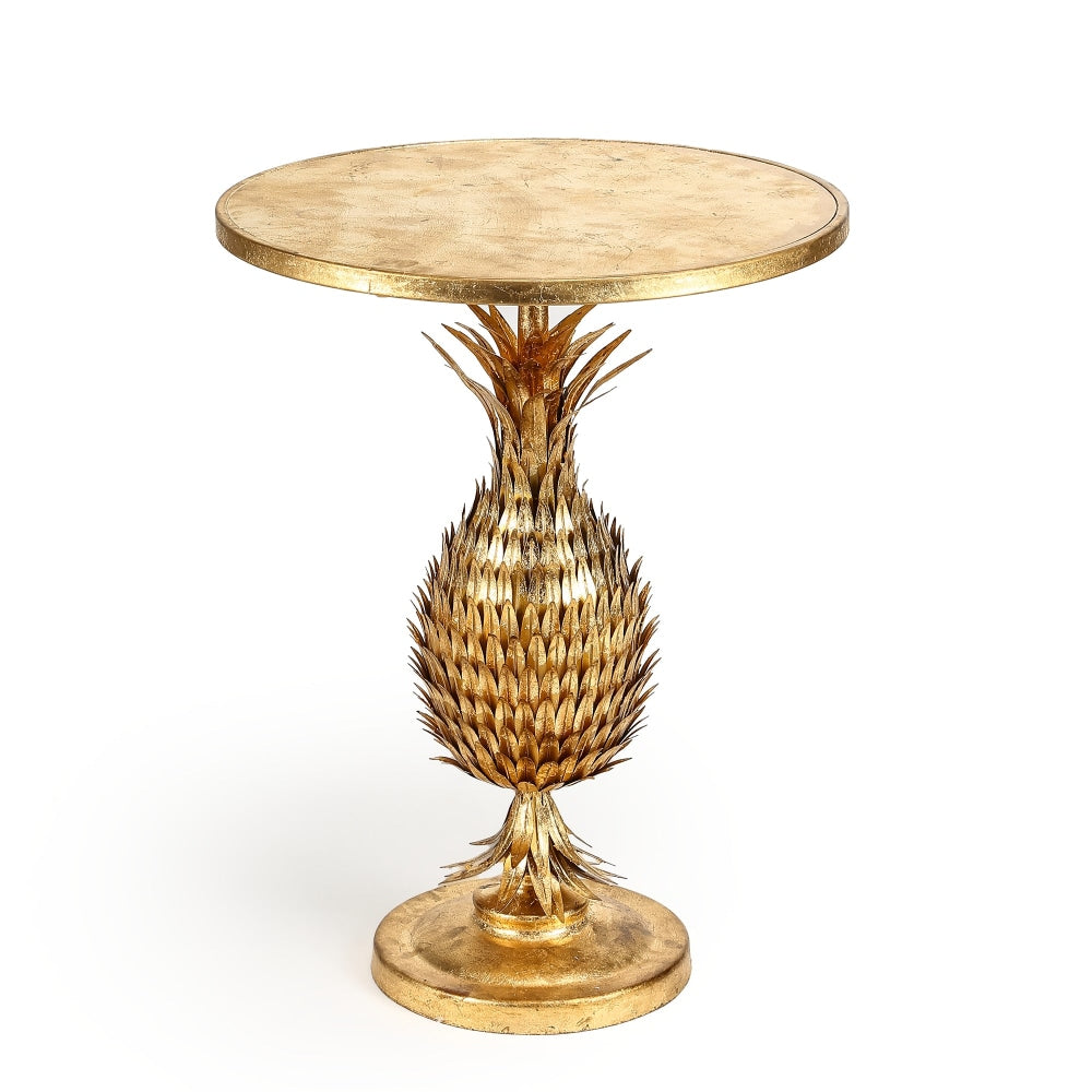Golden Pineapple Metal Round Side Table 51cm Fast shipping On sale