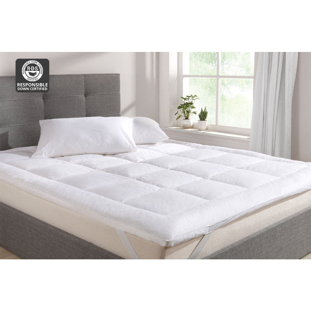 Goose Down and Feather Mattress Topper - King Fast shipping On sale