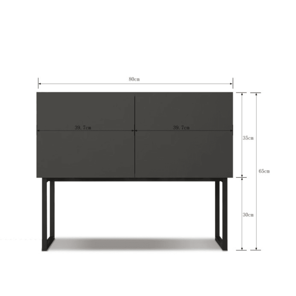 Greyson Modern Sideboard Buffet Unit Storage Cabinet W/ 2-Doors - Walnut/Grey & Fast shipping On sale