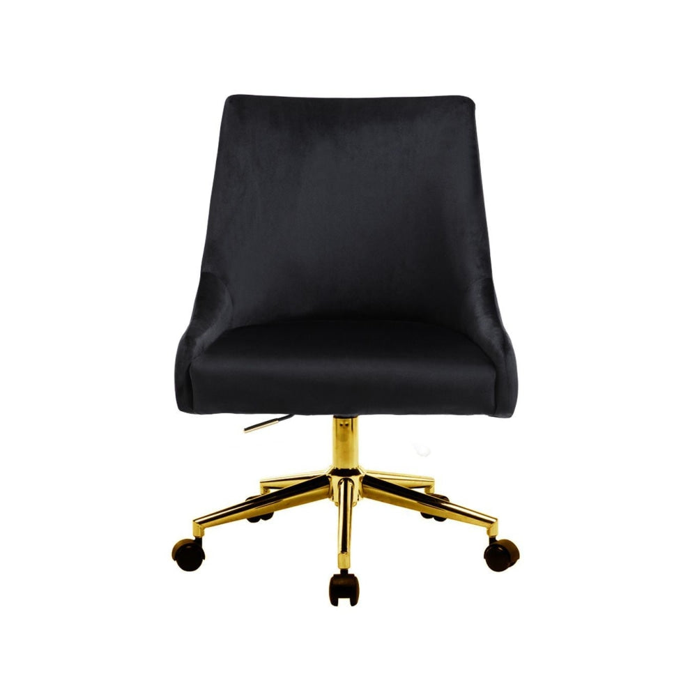Hamilton Velvet Fabric Modern Office Computer Task Desk Chair - Dark Blue Fast shipping On sale
