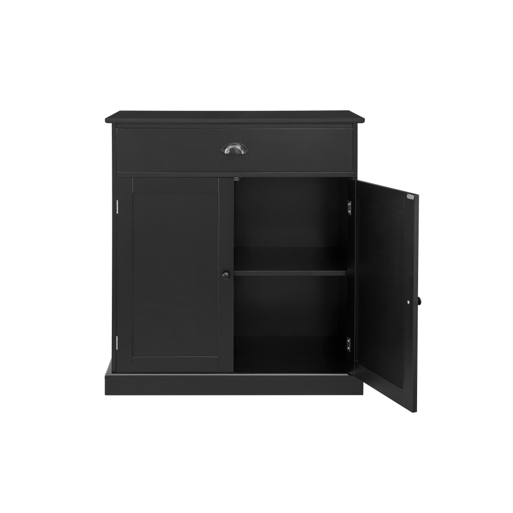 Hampton Style Buffet Unit Sideboard Storage Cabinet - Black & Fast shipping On sale