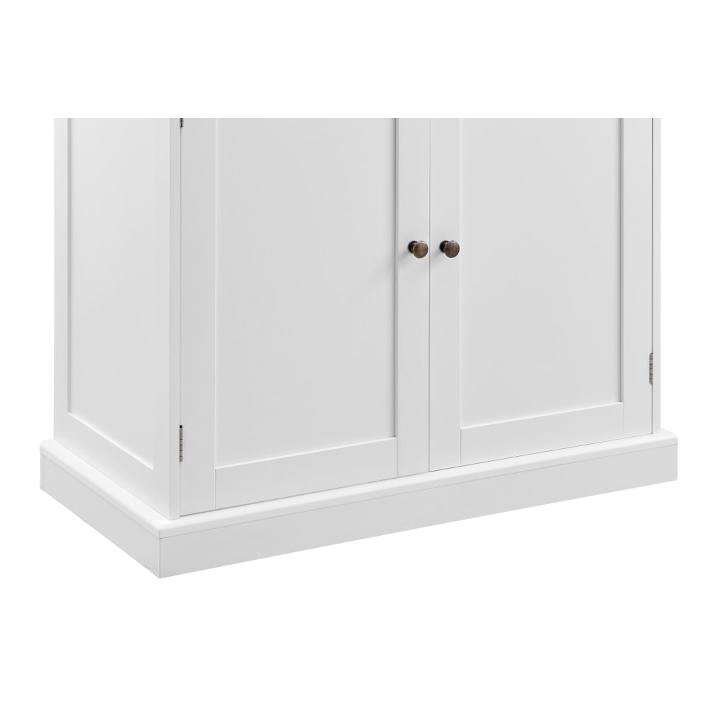 Hampton Style Buffet Unit Sideboard Storage Cabinet - White/Natural White & Fast shipping On sale