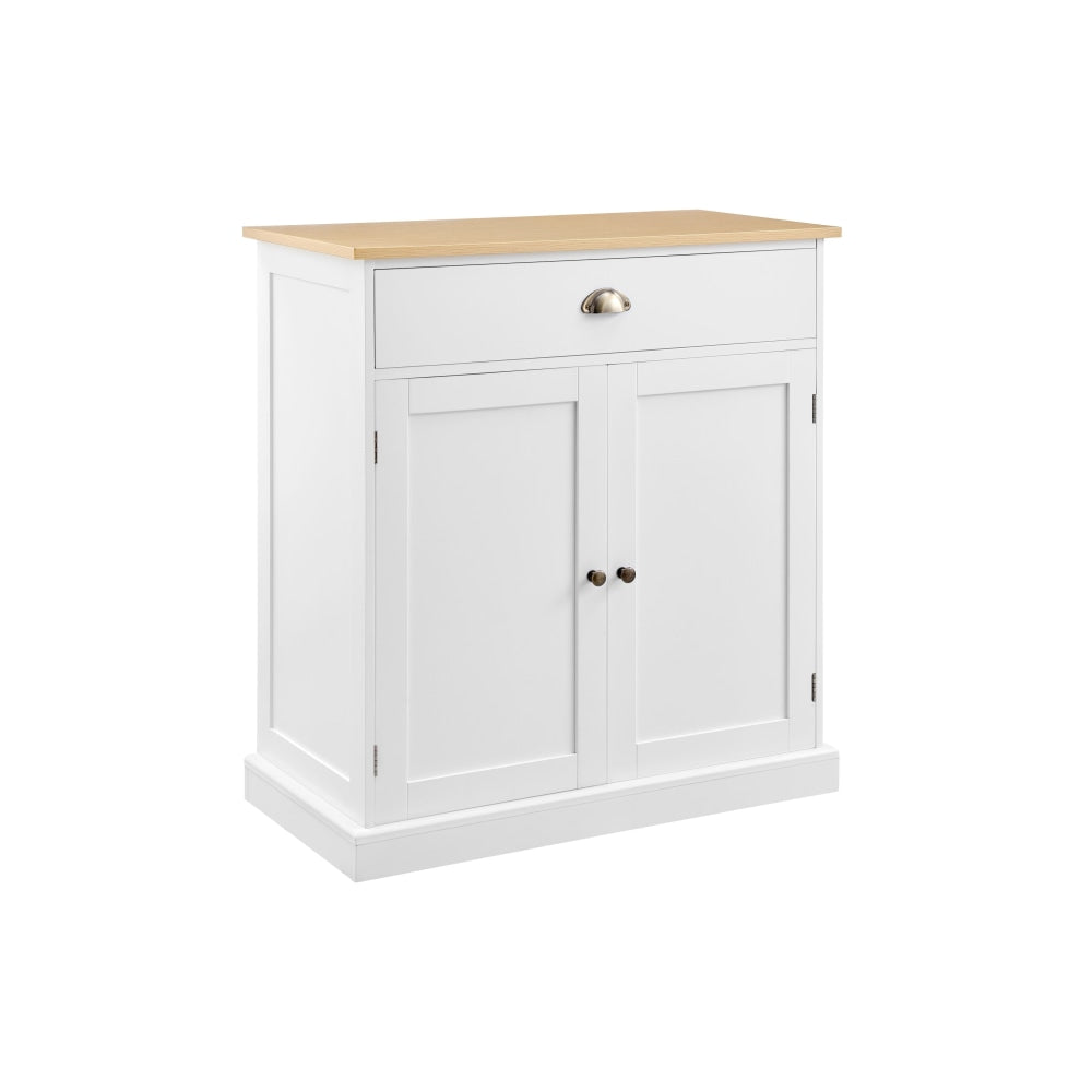 Hampton Style Buffet Unit Sideboard Storage Cabinet - White/Natural White & Fast shipping On sale