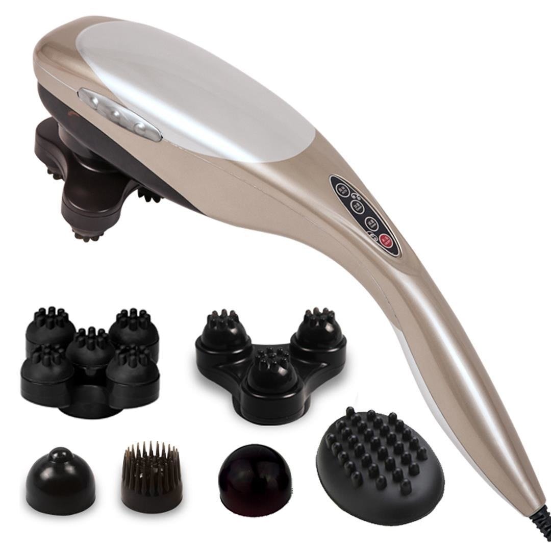 Hand Held Full Body Massager with 6 attachments Back Pain Therapy Fast shipping On sale