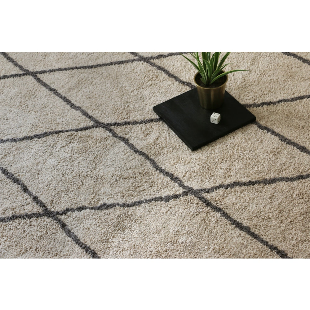 Hand Woven Tufted Cotton Hallway Runner - 300cm x 80cm Rug Fast shipping On sale