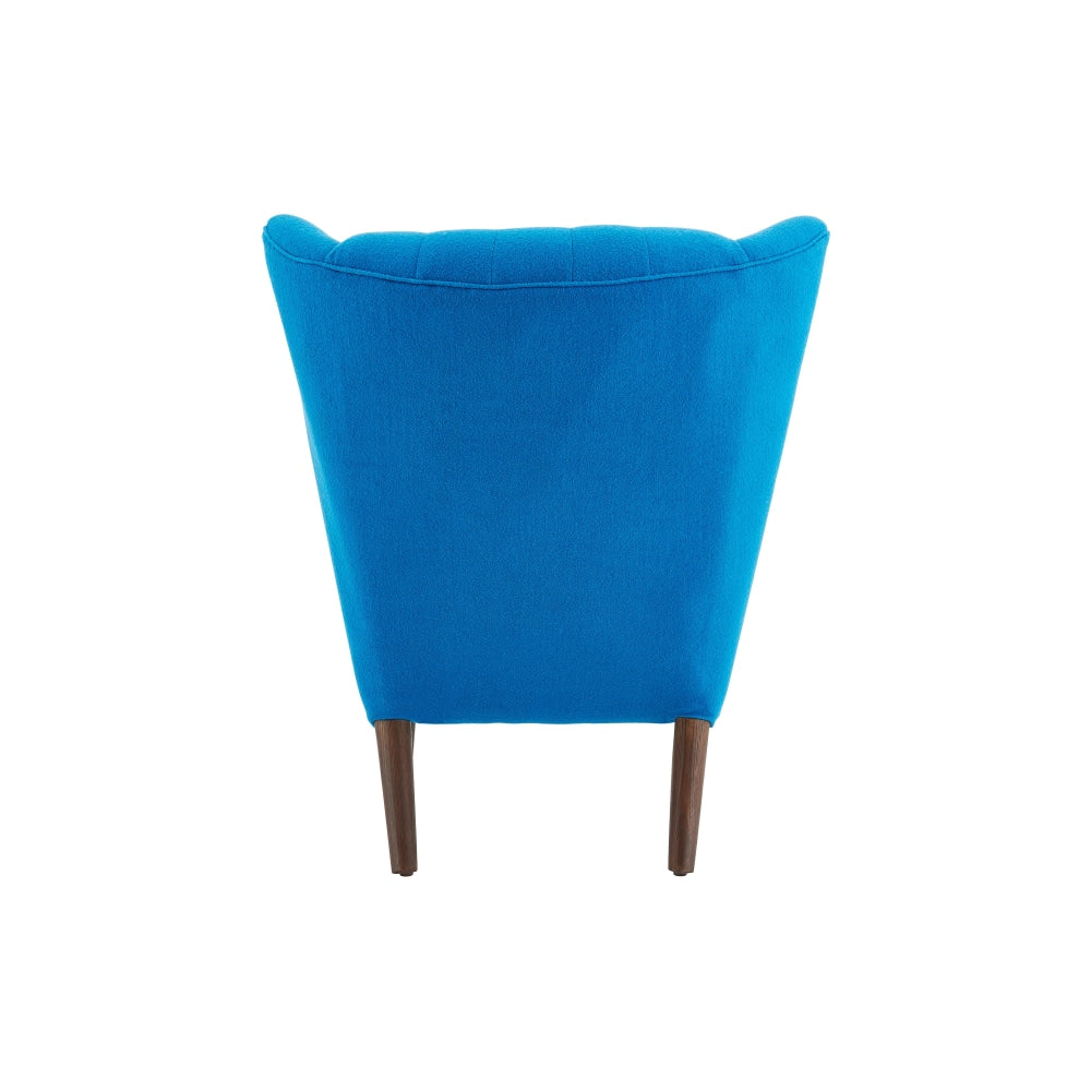 Hans Wegner Replica Fabric Papa Bear Accent Lounge Chair W/ Ottoman - Blue Fast shipping On sale