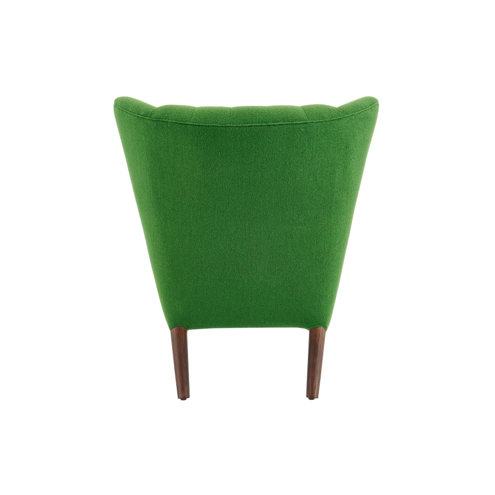 Hans Wegner Replica Fabric Papa Bear Accent Lounge Chair W/ Ottoman - Green Fast shipping On sale