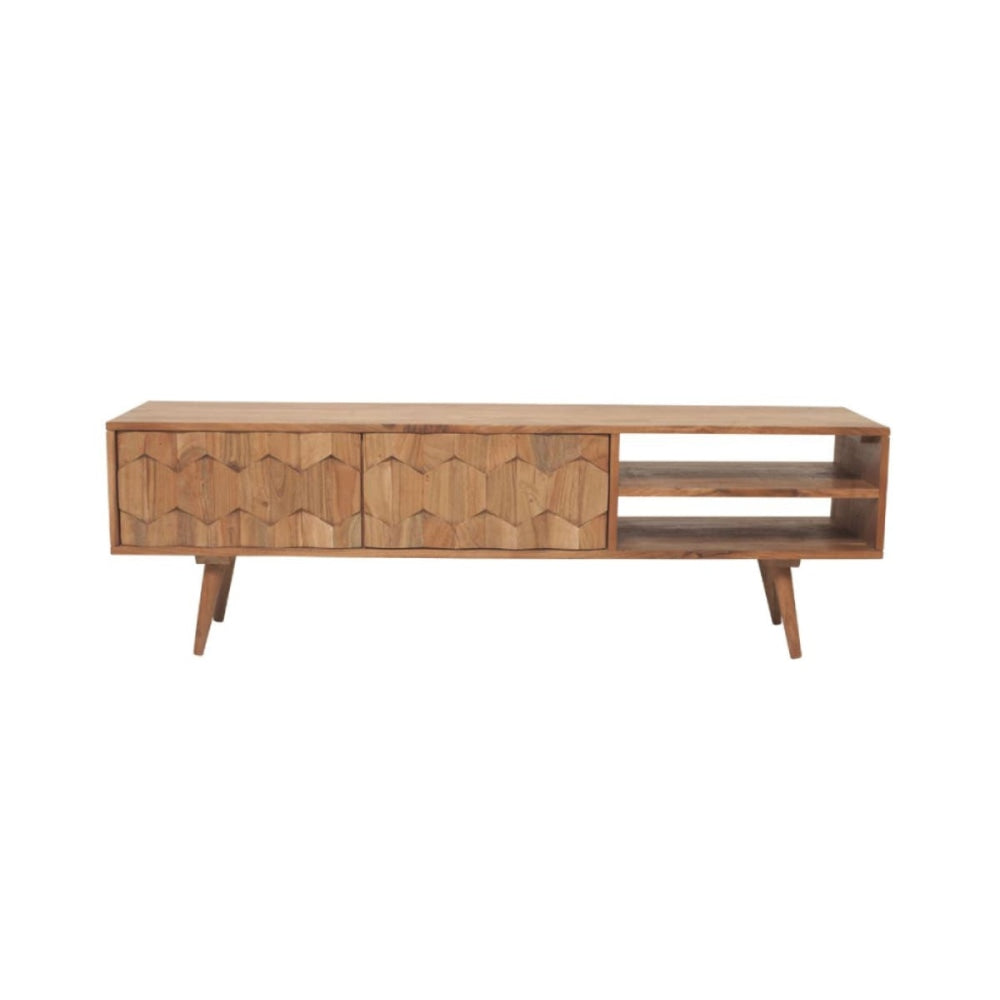 Hansen Lowline Entertainment Unit TV Stand Storage Cabinet 145cm - Acacia Fast shipping On sale