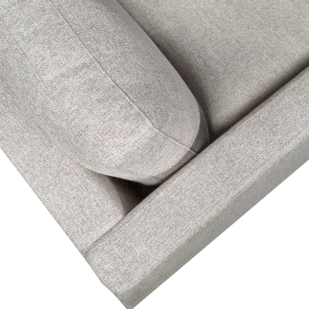 Harper 3 - Seater Modern Fabric Sofa Solid Timber Legs - Light Grey Fast shipping On sale