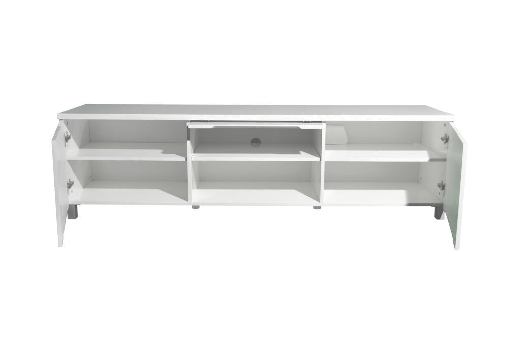 Heidi TV Stand Cabinet Entertainment Unit 1.8m - High Gloss White Fast shipping On sale