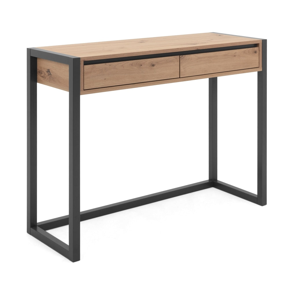 Henry Hallway Console Hall Table W/ 2-Drawers - Natural/Black table Fast shipping On sale