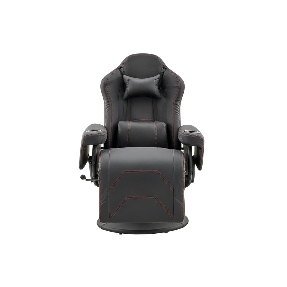 Hotshot Recliner PU Leather Office Computer Work Task Gaming Chair - Black Fast shipping On sale