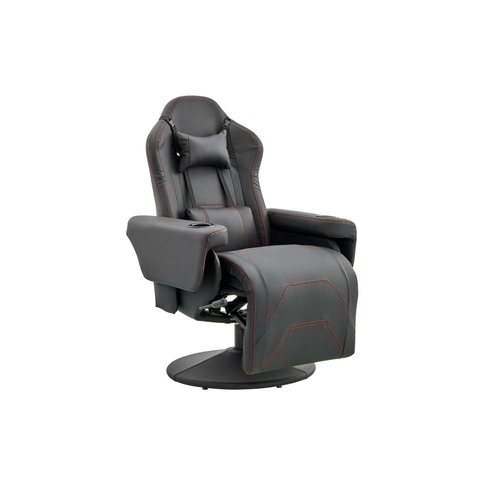 Hotshot Recliner PU Leather Office Computer Work Task Gaming Chair - Black Fast shipping On sale