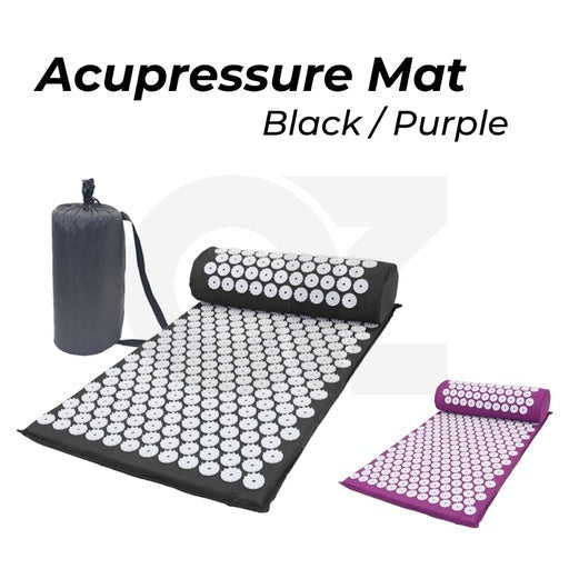 Acupressure Mat & Pillow Bag Massage Fitness (Purple) Sports Fast shipping On sale