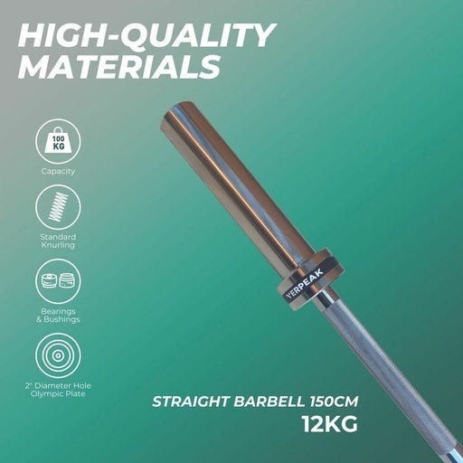 Olympic Barbell 150CM Straight Sports & Fitness Fast shipping On sale