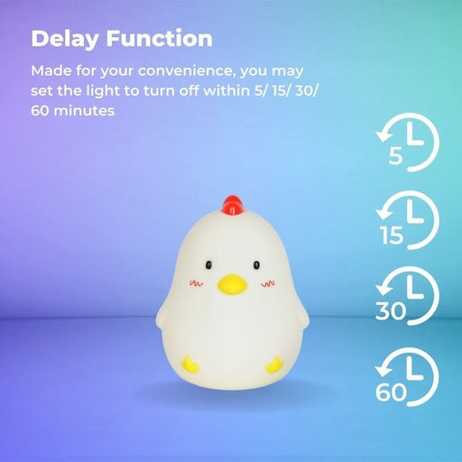 Sleepy Chicken LED Rechargeable Bedside Function Night Lamp Table Fast shipping On sale