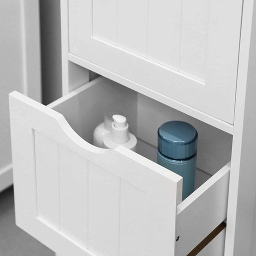 Vasagle Floor Cabinet with 4 Drawers White Cupboard Storage Fast shipping On sale