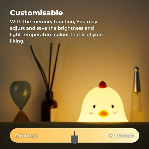 Sleepy Chicken LED Rechargeable Bedside Function Night Lamp Table Fast shipping On sale