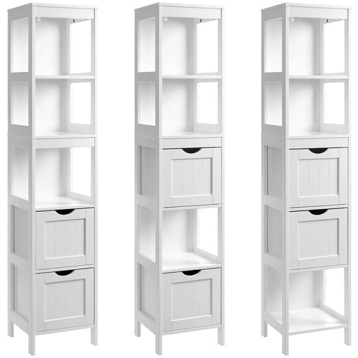 Vasagle Floor Cabinet with Shelves and Drawers Cupboard White Fast shipping On sale