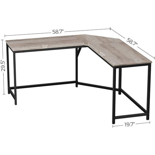 Momentous Living Vasagle LShaped Computer Office Desk Black Office