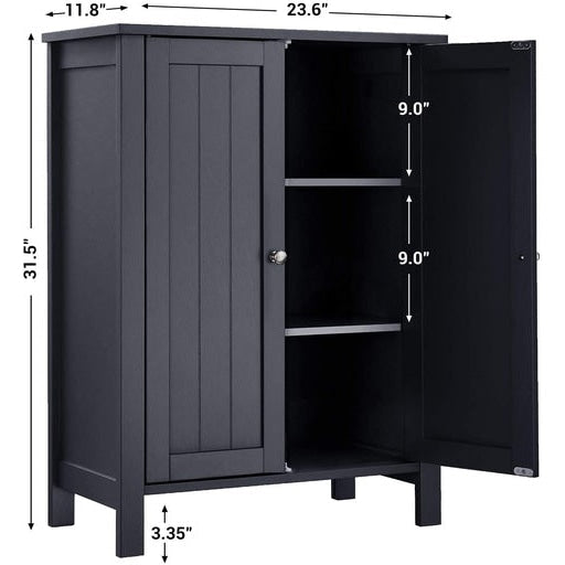Vasagle Floor Cabinet with 2 Doors Gray Bathroom Cupboard Fast shipping On sale