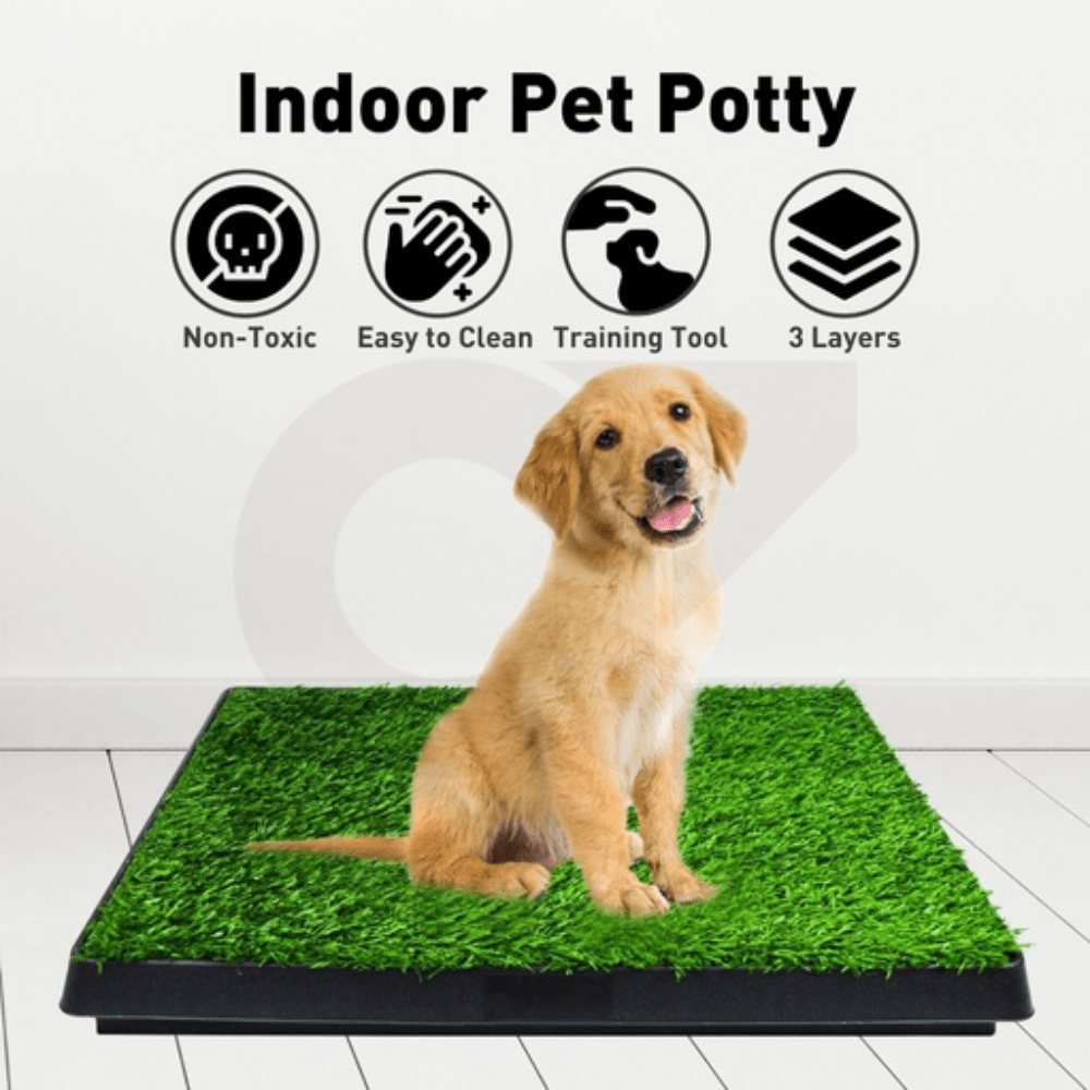 Indoor Dog Toilet Tray for Potty Training Grass Mat Cares Fast shipping On sale