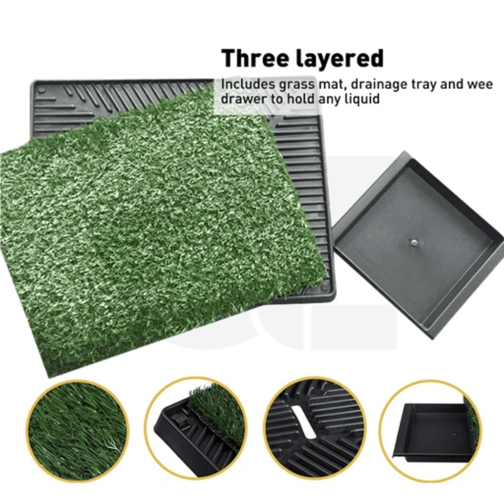 Indoor Dog Toilet Tray for Potty Training Grass Mat Cares Fast shipping On sale