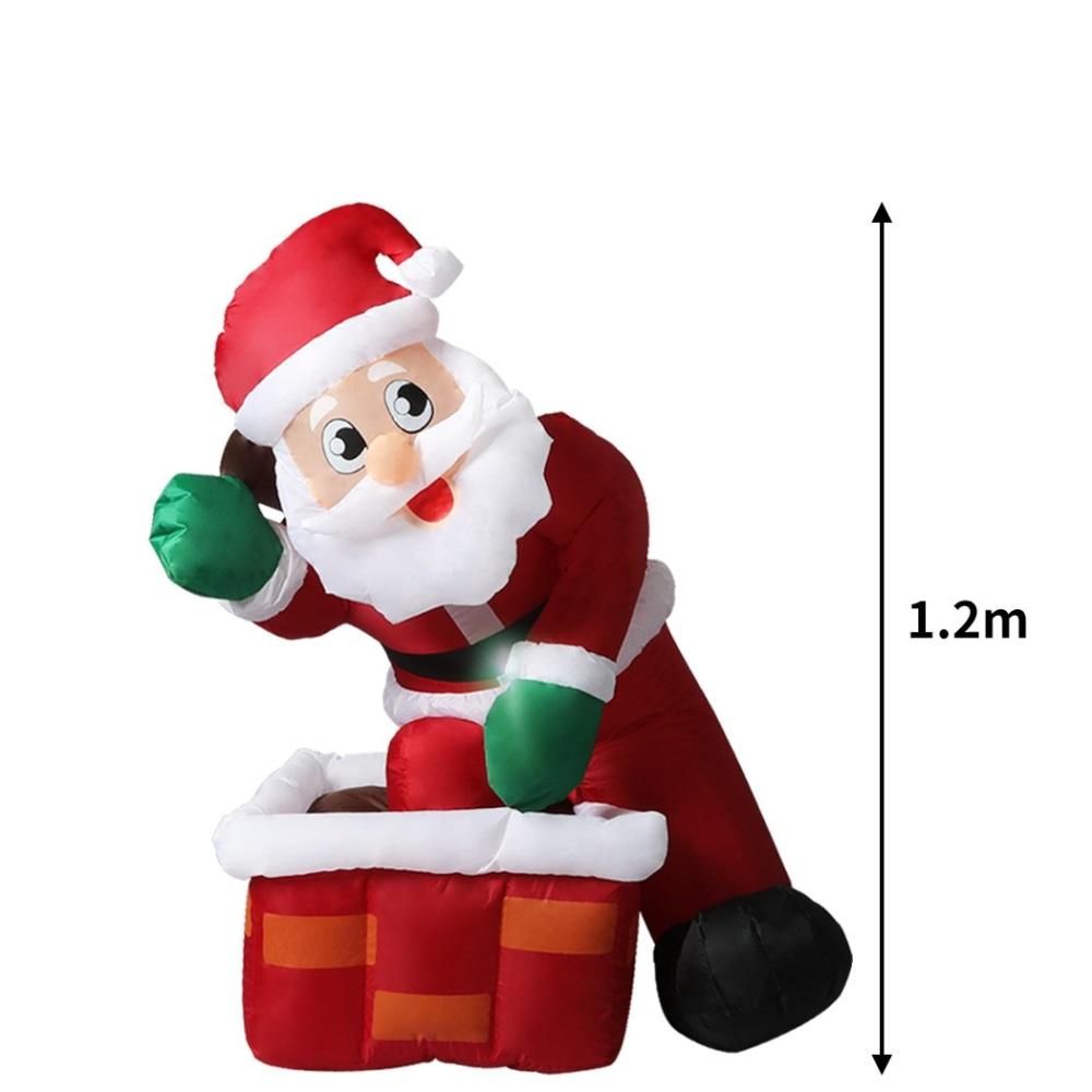 Inflatable Christmas Decor Santa Chimney 1.2M LED Lights Xmas Party Fast shipping On sale
