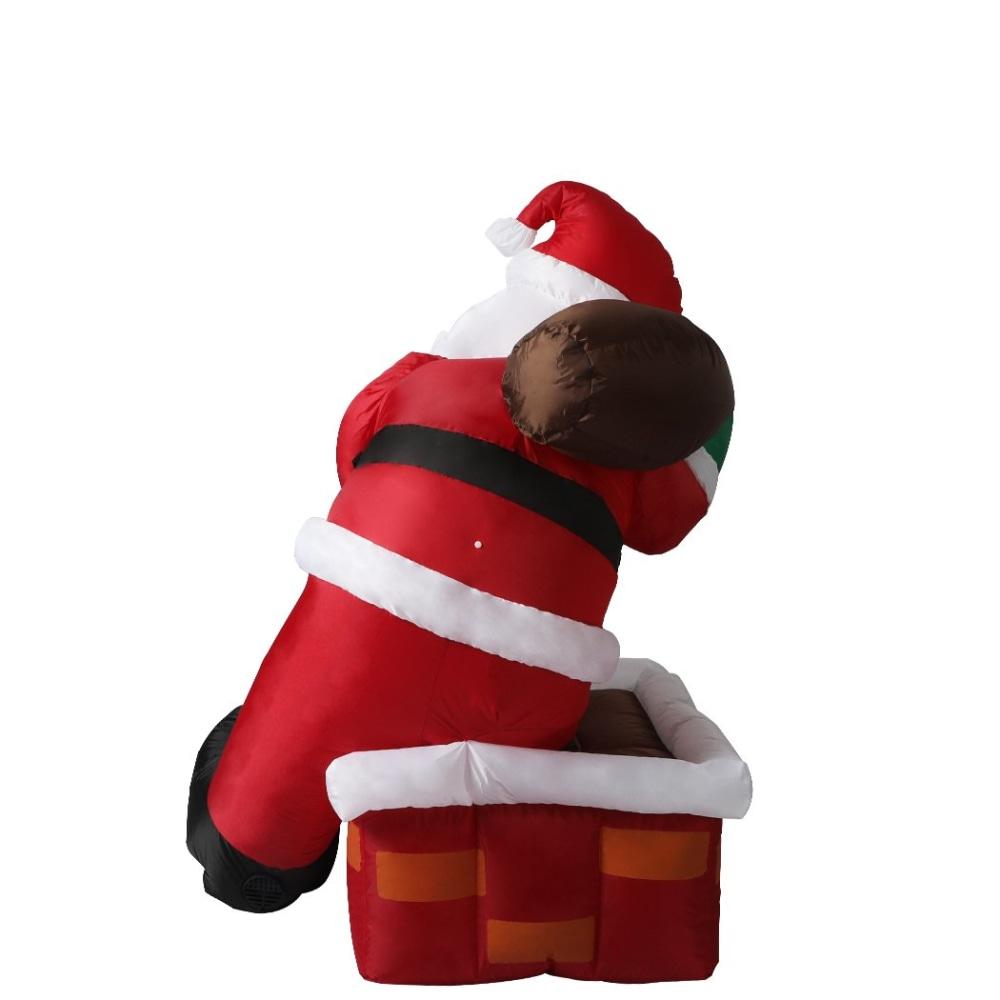 Inflatable Christmas Decor Santa Chimney 1.2M LED Lights Xmas Party Fast shipping On sale