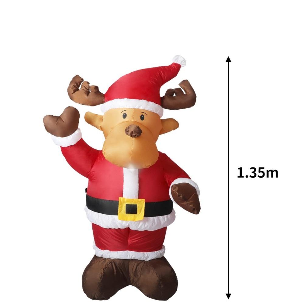 Inflatable Christmas Decor Santa Reindeer 1.35M LED Lights Xmas Party Fast shipping On sale