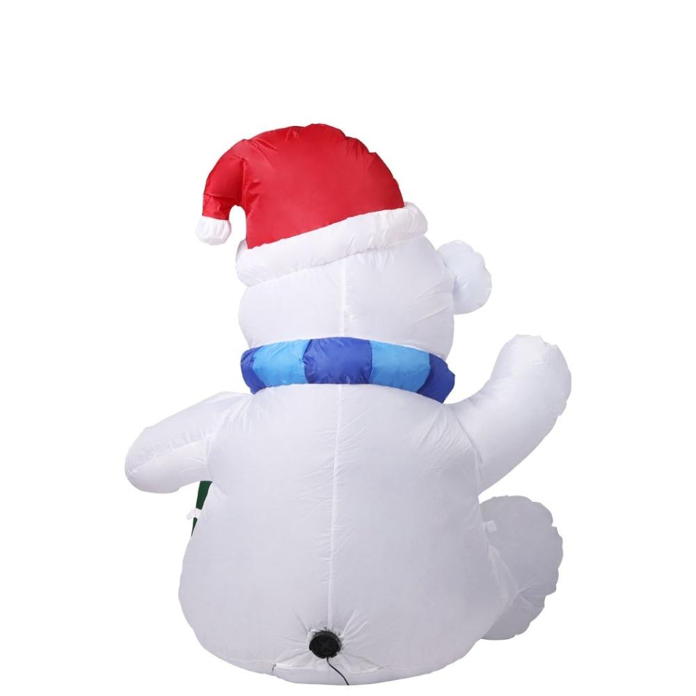 Inflatable Christmas Decorations Polar bear 1.2M LED Lights Xmas Party Fast shipping On sale