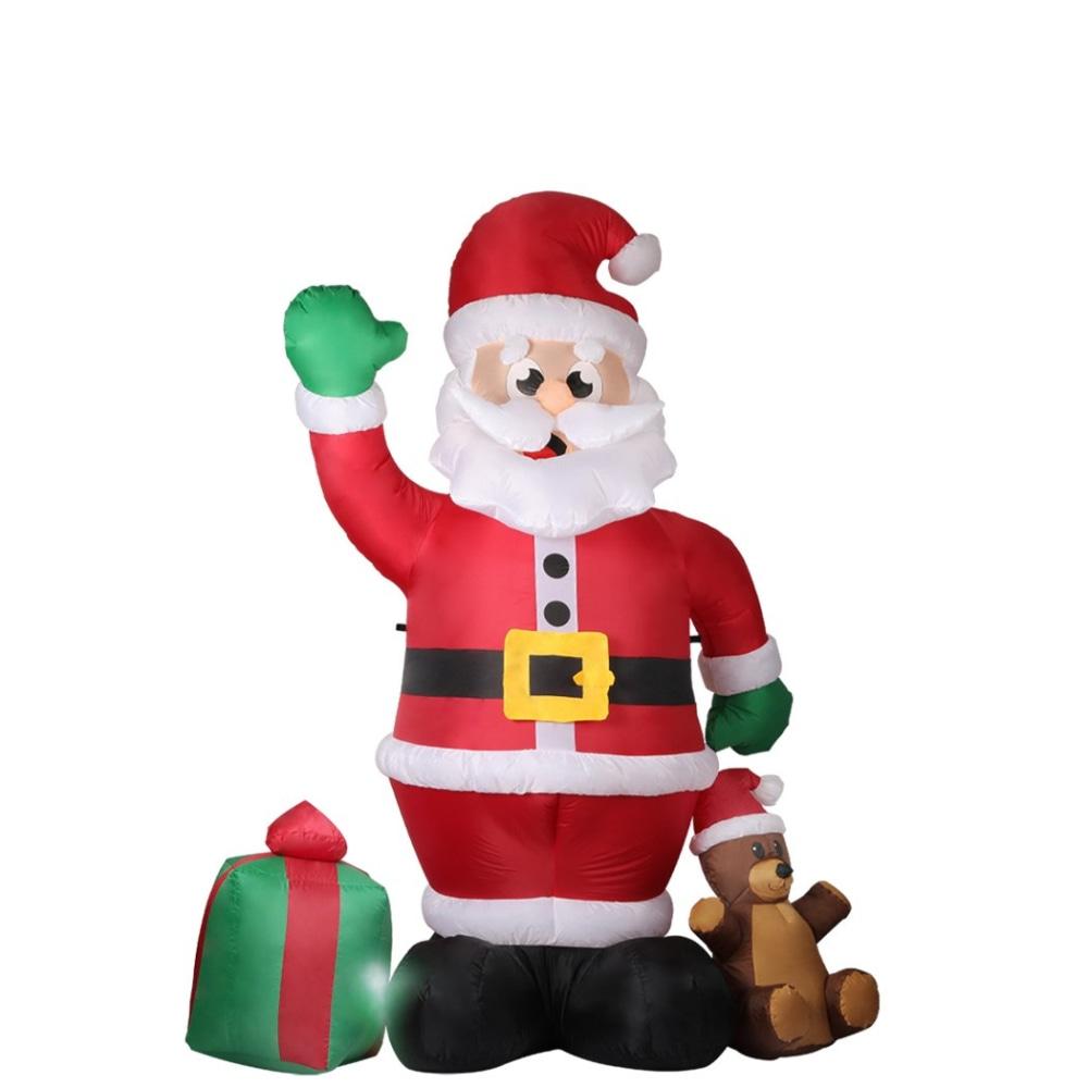 Inflatable Christmas Outdoor Decoration Santa 2.4M LED Lights Xmas Party Fast shipping On sale